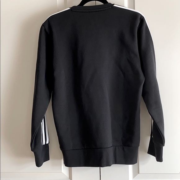 Adidas Essential 3S Crew sweatshirt - black/white - Picture 3 of 4